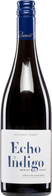 13,95 € Envío gratis | Vino Tinto Plaimont Echo Indigo I.G.P. Vin de Pays Côtes de Gascogne Francia Merlot, Nebbiolo 75 cl