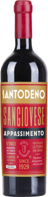 10,95 € Бесплатная доставка | Красное вино Poderi dal Nespoli Santodeno Appassimento D.O.C. Romagna Италия Merlot, Cabernet Sauvignon, Sangiovese бутылка 75 cl