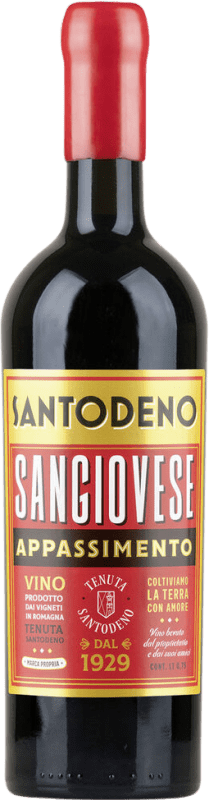 10,95 € Envio grátis | Vinho Tinto Poderi dal Nespoli Santodeno Appassimento D.O.C. Romagna Itália Merlot, Cabernet Sauvignon, Sangiovese 75 cl