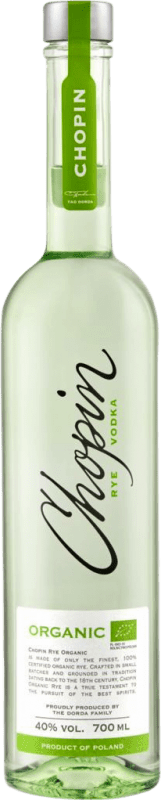 63,95 € Envío gratis | Vodka Chopin Rye Organic Polonia Botella 70 cl