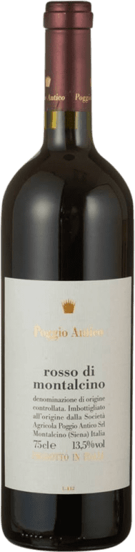 39,95 € Free Shipping | Red wine Poggio Antico D.O.C. Rosso di Montalcino Tuscany Italy Sangiovese Bottle 75 cl