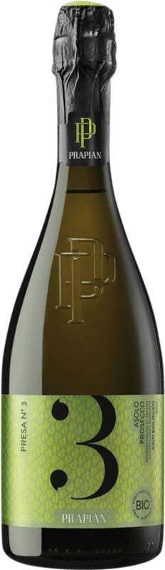 14,95 € Kostenloser Versand | Weißer Sekt Prapian Presa Nº 3 Brut — Herb D.O.C.G. Asolo Prosecco Venecia Italien Glera 75 cl