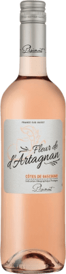 6,95 € 送料無料 | ロゼワイン Plaimont Fleur de d'Artagnan Rosé I.G.P. Vin de Pays Côtes de Gascogne フランス Merlot, Cabernet Sauvignon ボトル 75 cl