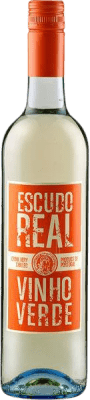 7,95 € Бесплатная доставка | Белое вино Quinta da Lixa Escudo Real I.G. Vinho Verde Vinho Verde Португалия Loureiro — Лоурейру, Treixadura — Трейшадура, Arinto — Аринту Бутылка 75 cl
