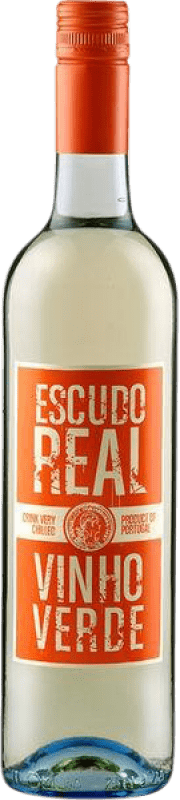 7,95 € Бесплатная доставка | Белое вино Quinta da Lixa Escudo Real I.G. Vinho Verde Vinho Verde Португалия Loureiro — Лоурейру, Treixadura — Трейшадура, Arinto — Аринту Бутылка 75 cl