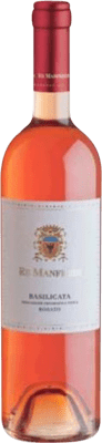 10,95 € 免费送货 | 玫瑰酒 Re Manfredi Rosato I.G.T. Basilicata 巴西利卡塔 意大利 Aglianico 瓶子 75 cl