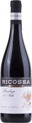 9,95 € Envio grátis | Vinho tinto Cantine di Ricossa D.O.C. Barbera d'Asti Piemonte Itália Barbera Garrafa 75 cl