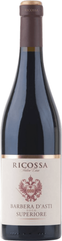 11,95 € Envio grátis | Vinho tinto Cantine di Ricossa Superiore D.O.C. Barbera d'Asti Piemonte Itália Barbera Garrafa 75 cl