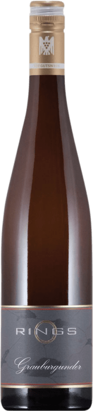 17,95 € 免费送货 | 白起泡酒 Rings 干 Q.b.A. Pfälz 普法尔茨 德国 Pinot Grey 瓶子 75 cl