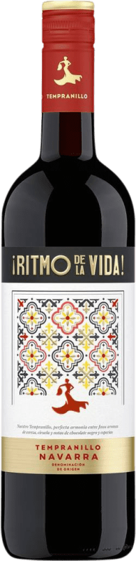 12,95 € Spedizione Gratuita | Vino Rosso Ritmo de la Vida D.O. Navarra Navarra Spagna Tempranillo 75 cl