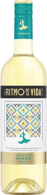 9,95 € 免费送货 | 白酒 Ritmo de la Vida D.O. Rueda 卡斯蒂利亚莱昂 西班牙 Verdejo 瓶子 75 cl