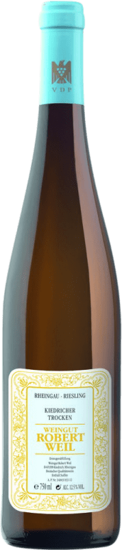 32,95 € Envío gratis | Vino blanco Robert Weil Kiedrich Seco Q.b.A. Rheingau Rheingau Alemania Riesling Botella 75 cl