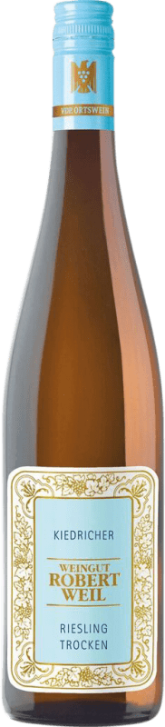 29,95 € 免费送货 | 白酒 Robert Weil Kiedrich 干 Q.b.A. Rheingau Rheingau 德国 Riesling 瓶子 75 cl