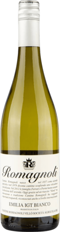 6,95 € Envoi gratuit | Vin blanc Romagnoli Vitae Bianco I.G.T. Emilia Romagna Émilie-Romagne Italie Chardonnay, Sauvignon Blanc Bouteille 75 cl