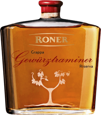 127,95 € Envío gratis | Grappa Roner Reserva Italia Gewürztraminer Botella 70 cl