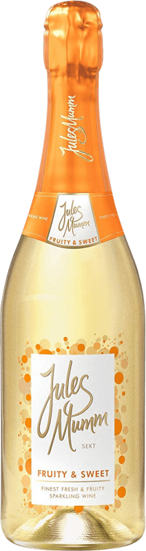 8,95 € Бесплатная доставка | Белое игристое Jules Mumm Fruity & Sweet Sekt сладкий Германия бутылка 75 cl