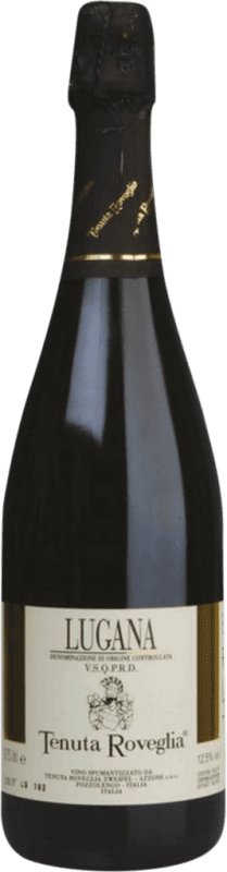 24,95 € Envío gratis | Espumoso blanco Roveglia Spumante Brut D.O.C. Lugana Lombardia Italia Trebbiano di Lugana Botella 75 cl
