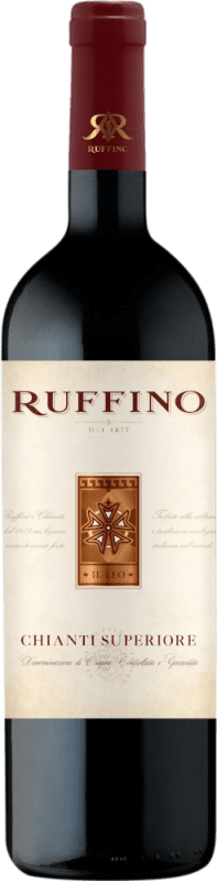 16,95 € 送料無料 | 赤ワイン Ruffino Il Leo Superiore D.O.C.G. Chianti イタリア Merlot, Cabernet Sauvignon, Sangiovese ボトル 75 cl