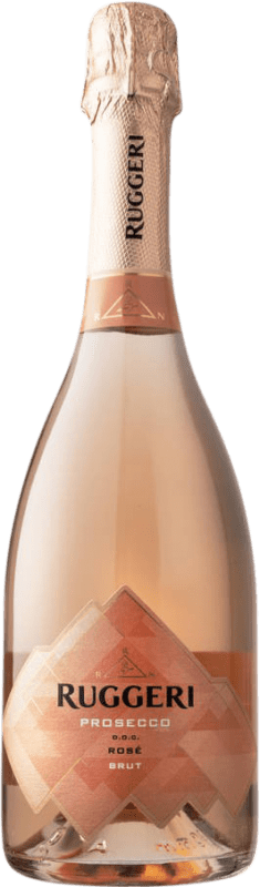 17,95 € 免费送货 | 玫瑰气泡酒 Ruggeri Millesimato Rosé 香槟 D.O.C. Prosecco 弗留利 - 威尼斯朱利亚 意大利 瓶子 75 cl