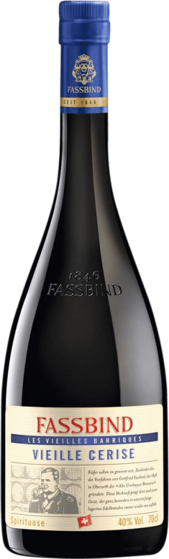 102,95 € Envío gratis | Orujo Aguardiente S. Fassbind Les Vieilles Barriques Vieille Cerise Suiza Botella 70 cl