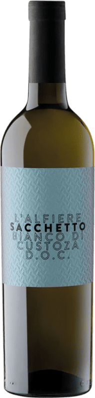 9,95 € Spedizione Gratuita | Vino bianco Sacchetto L'Alfiere D.O.C. Bianco di Custoza Venecia Italia Nebbiolo, Garganega Bottiglia 75 cl