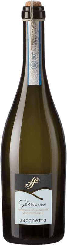 13,95 € Бесплатная доставка | Белое игристое вино Sacchetto Colli Frizzante — Слабо игристое D.O.C. Prosecco Venecia Италия Glera — Глера Бутылка 75 cl