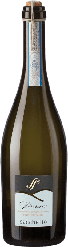 13,95 € Envoi gratuit | Blanc mousseux Sacchetto Colli Frizzante D.O.C. Prosecco Venecia Italie Glera Bouteille 75 cl