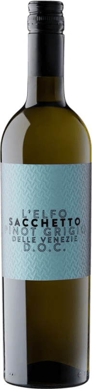 9,95 € Kostenloser Versand | Weißwein Sacchetto L'Elfo I.G.T. Delle Venezie Venecia Italien Grauburgunder Flasche 75 cl