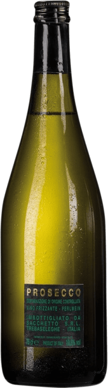 12,95 € Envio grátis | Espumante branco Sacchetto Frizzante D.O.C. Prosecco Venecia Itália Glera Garrafa 75 cl