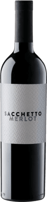 12,95 € Envío gratis | Vino tinto Sacchetto I.G.T. Veneto Veneto Italia Merlot Botella 75 cl