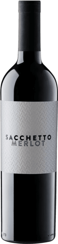 9,95 € Бесплатная доставка | Красное вино Sacchetto I.G.T. Veneto Венето Италия Merlot — Мерло Бутылка 75 cl