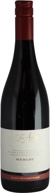 9,95 € Free Shipping | Red wine Saint Auriol Les Anges I.G.P. Vin de Pays d'Oc Bordeaux France Merlot Bottle 75 cl