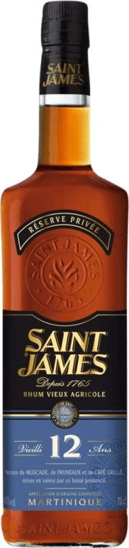 68,95 € 免费送货 | 朗姆酒 Plantations Saint James I.G.P. Martinique 马提尼克 12 岁 瓶子 70 cl