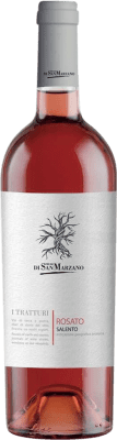 5,95 € Kostenloser Versand | Rosé-Wein San Marzano I Tratturi Rosato I.G.T. Salento Italien Negroamaro Flasche 75 cl