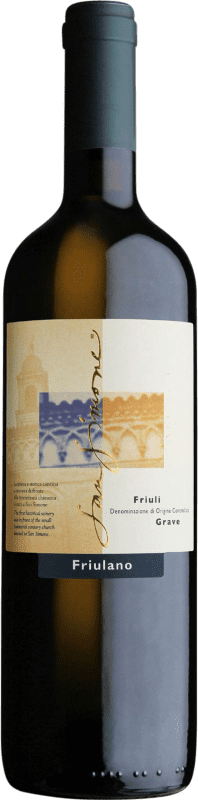 14,95 € Бесплатная доставка | Белое вино San Simone di Brisotto Prestige — Престиж I.G.T. Friuli - Venezia Giulia Фриули-Венеция-Джулия Италия Chardonnay — Шардоне Бутылка 75 cl