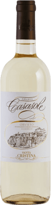 12,95 € 免费送货 | 白酒 Santa Cristina Casasole Classico D.O.C. Orvieto 意大利 Malvasía, Procanico, Grechetto, Drupeggio, Verdello 瓶子 75 cl