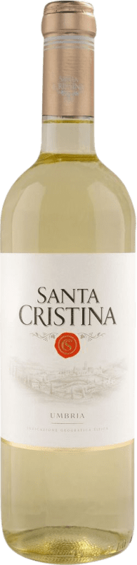 8,95 € 免费送货 | 白酒 Santa Cristina Bianco I.G.T. Umbria Marcas 意大利 Viognier, Procanico, Grechetto 瓶子 75 cl