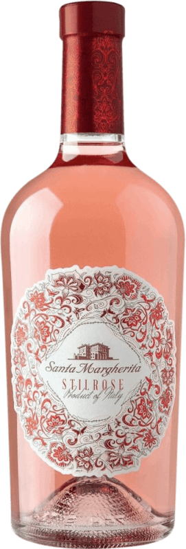 14,95 € 免费送货 | 桃红葡萄酒 Santa Margherita Stilrosé 经典 D.O.C. Chiaretto Riviera del Garda 意大利 Sangiovese — 桑娇维塞, Barbera — 巴贝拉, Marzemino — 马尔泽米诺, Groppello — 格罗佩洛 75 cl