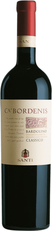 12,95 € Free Shipping | Red Wine Santi Ca' Bordenis Classic D.O.C. Bardolino Venecia Italy Nebbiolo, Corvina, Molinara Bottle 75 cl