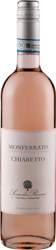 6,95 € Envio grátis | Vinho rosé Sartirano Serre dei Roveri Chiaretto D.O.C. Monferrato Piemonte Itália Barbera Garrafa 75 cl