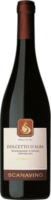 11,95 € 免费送货 | 红酒 Scanavino D.O.C.G. Dolcetto d'Alba 皮埃蒙特 意大利 Dolcetto 瓶子 75 cl