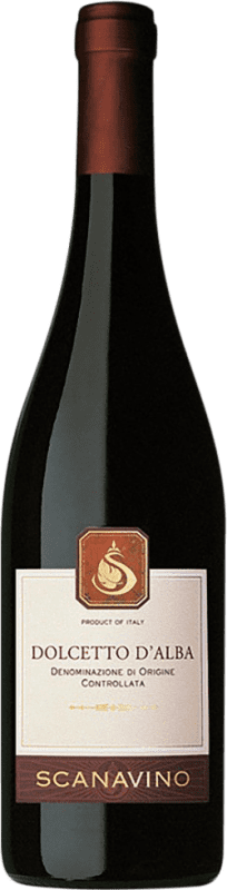 11,95 € Envío gratis | Vino tinto Scanavino D.O.C.G. Dolcetto d'Alba Piemonte Italia Dolcetto Botella 75 cl