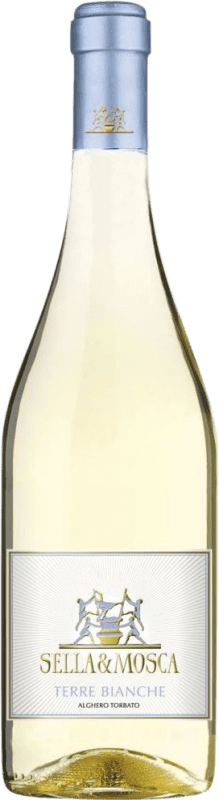 6,95 € Envío gratis | Vino blanco Sella e Mosca Terre Torbato Bianche D.O.C. Alghero Italia Botella 75 cl