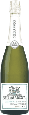 21,95 € Free Shipping | White sparkling Sella e Mosca Spumante Torbato Brut D.O.C. Alghero Cerdeña Italy Bottle 75 cl