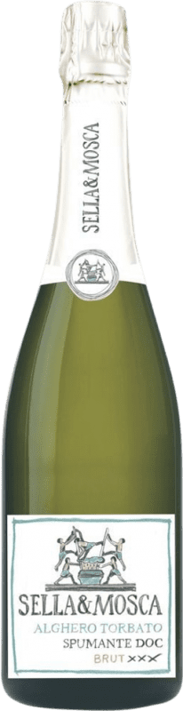 15,95 € Envío gratis | Espumoso blanco Sella e Mosca Spumante Torbato Brut D.O.C. Alghero Cerdeña Italia Botella 75 cl