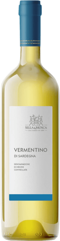 10,95 € Бесплатная доставка | Белое вино Sella e Mosca D.O.C. Vermentino di Sardegna Cerdeña Италия Vermentino бутылка 75 cl