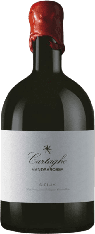 39,95 € Spedizione Gratuita | Vino rosso Mandrarossa Cartagho Rosso D.O.C. Sicilia Sicilia Italia Nero d'Avola Bottiglia Magnum 1,5 L