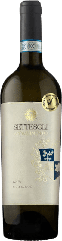 12,95 € 送料無料 | 白ワイン Settesoli Appassimento D.O.C. Sicilia シチリア島 イタリア Grillo — グリッロ 75 cl