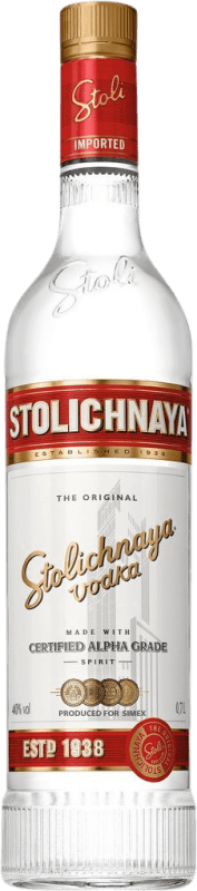 15,95 € 免费送货 | 伏特加 Stolichnaya 拉脱维亚 瓶子 Medium 50 cl