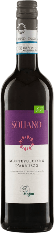 9,95 € Бесплатная доставка | Красное вино Soliano D.O.C. Abruzzo Абруцци Италия Montepulciano бутылка 75 cl